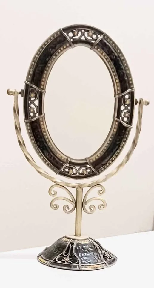 Antique Enamel & Stones Vanity Mirror image indicator(4)