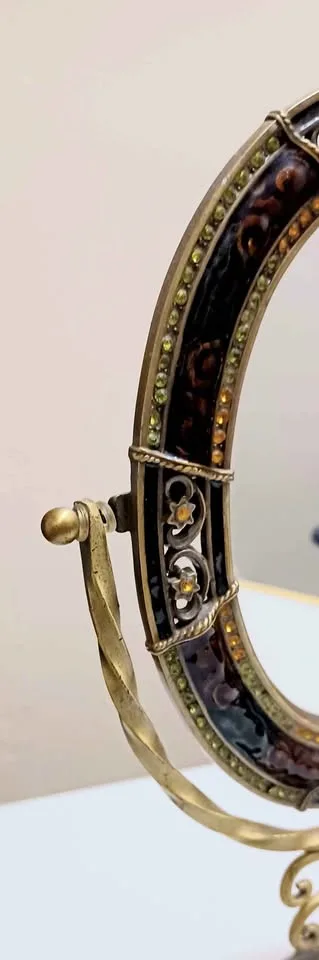 Antique Enamel & Stones Vanity Mirror image indicator(5)