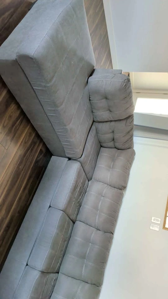 6-Seater Grey Sectional Sofa with Chaise - photo 3