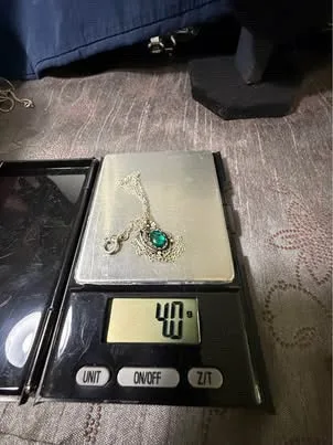 Green Opal & Sterling Pendant & Necklace - photo 5