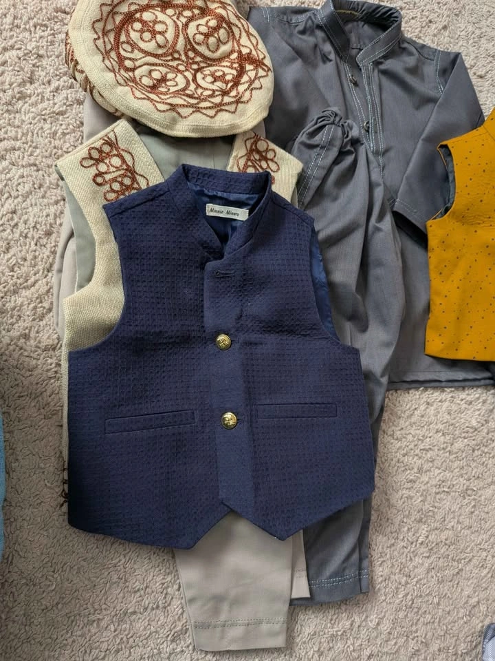 Eid outfit/Baby Boy Ethnic Wear Vests Kurta Pants 2Y - photo 3