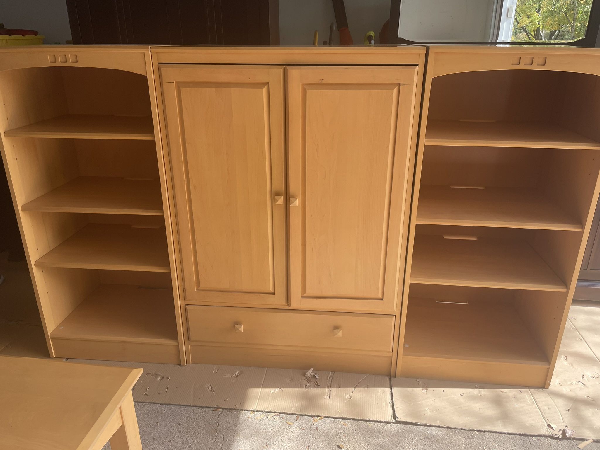 Audio Cabinet With Side Bookcase - photo 3