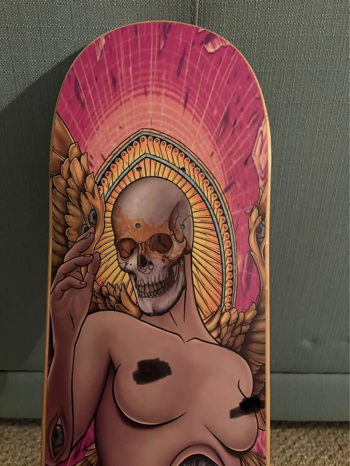 Warlock "Angel" Skateboard Deck - Brand New - photo 2