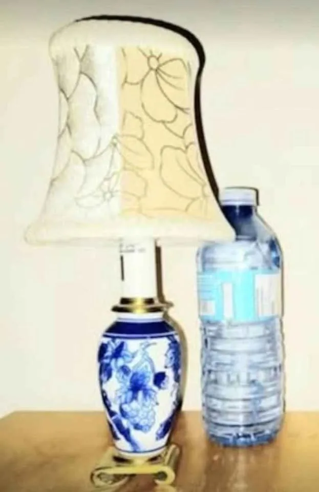 Vtg. Chinese Hand Painted Vase Table Lamp image indicator(5)