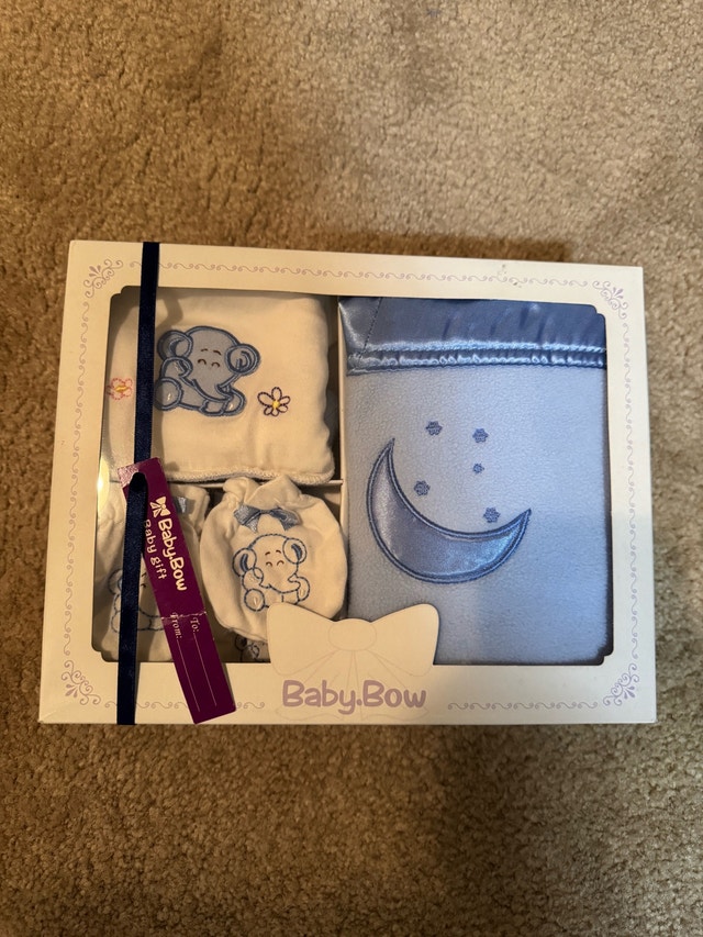 Newborn Baby Boy Gift Set – Like New, in Box
