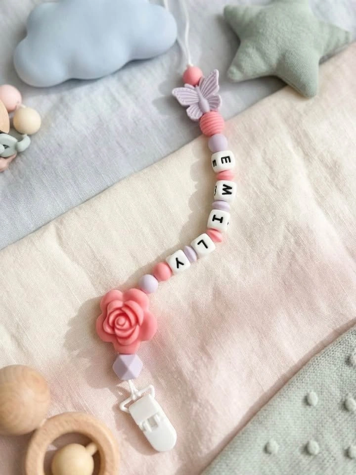 Handmade Personalized Pacifier Clips for Babies - photo 4