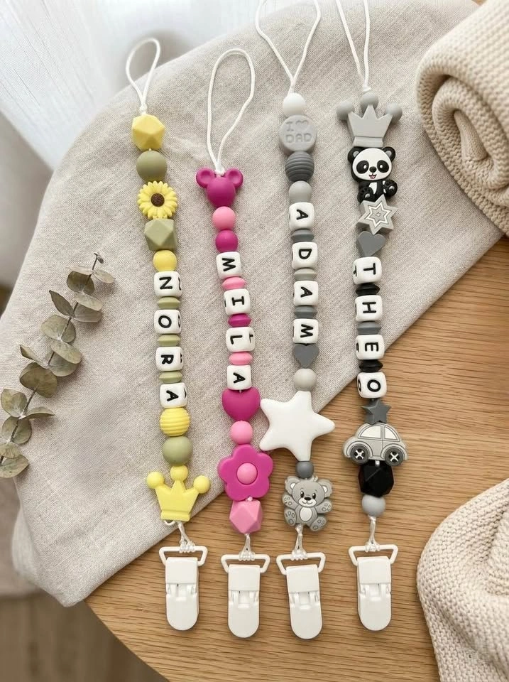 Handmade Personalized Pacifier Clips & Teethers 👶✨ - photo 2