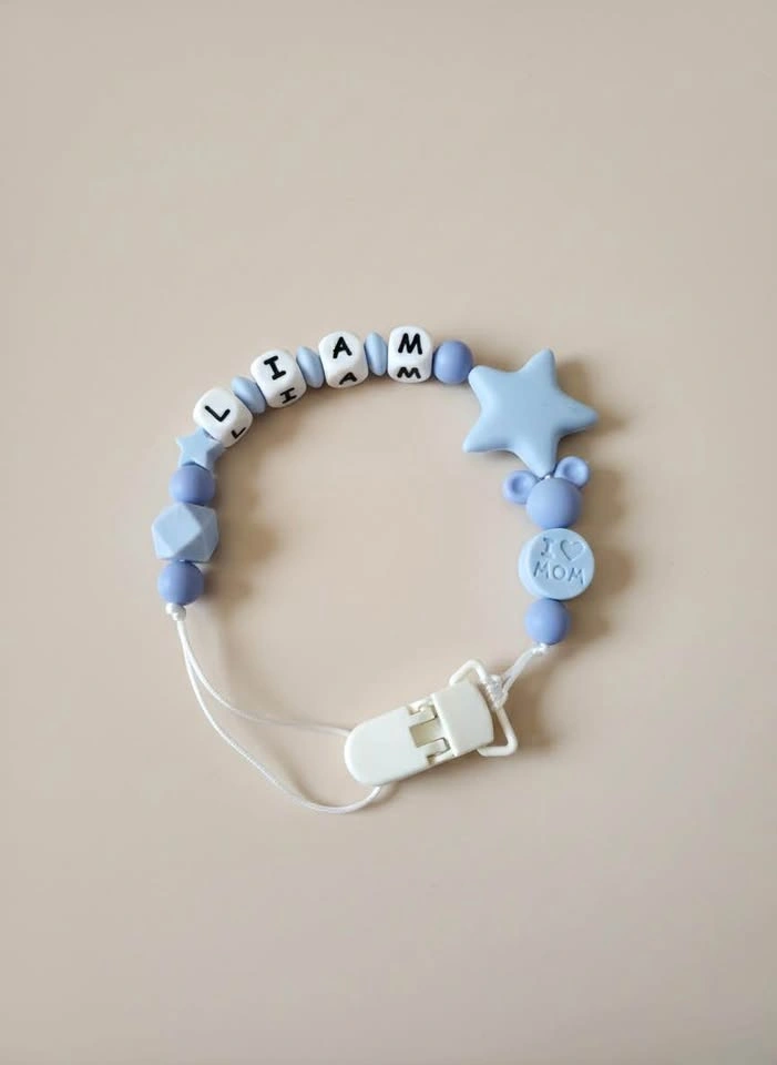 Handmade Personalized Pacifier Clips – Custom Baby Name Gifts - photo 3