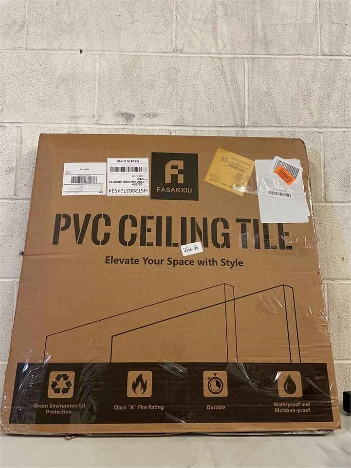 Art3d 12-Pack Smooth Drop Ceiling Tile 2x2 ft Off White PVC - photo 3