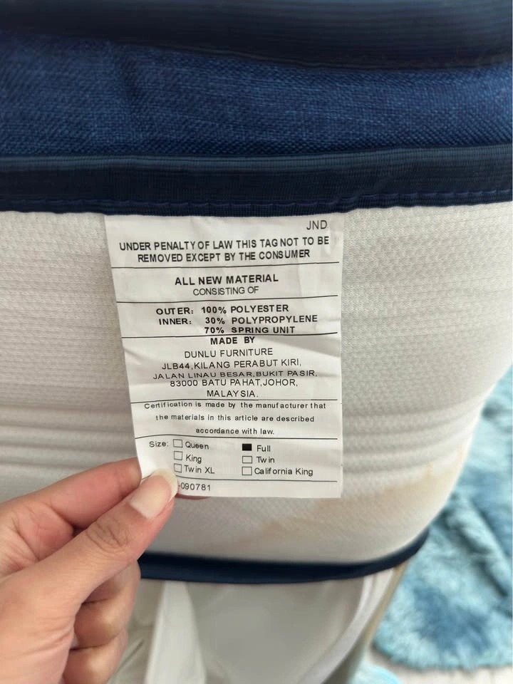 Move Out Sale — MOLBLLY Full Size Mattress | Clean & Comfortable - photo 3