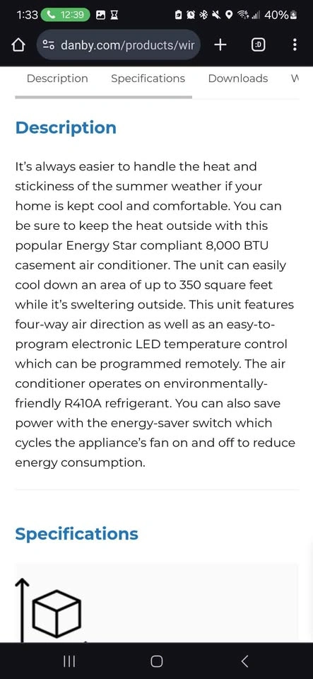 Danby 8000 BTU Window AC Unit with Remote - photo 3