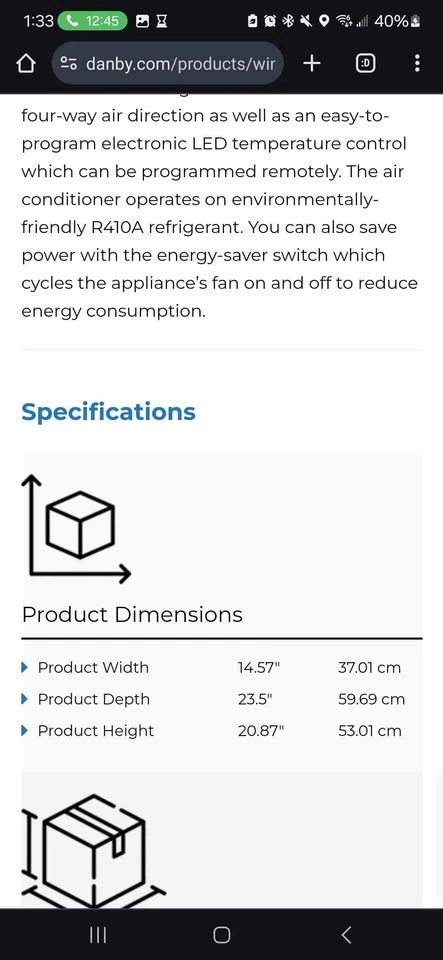 Danby 8000 BTU Window AC Unit with Remote - photo 4
