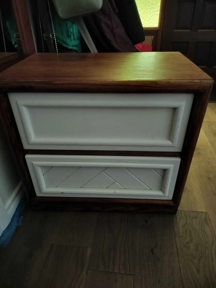 Vintage Refinished Side Table / Nightstand / Small Dresser - photo 2