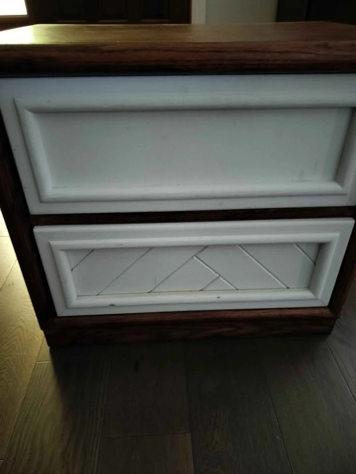 Vintage Refinished Side Table / Nightstand / Small Dresser - photo 4