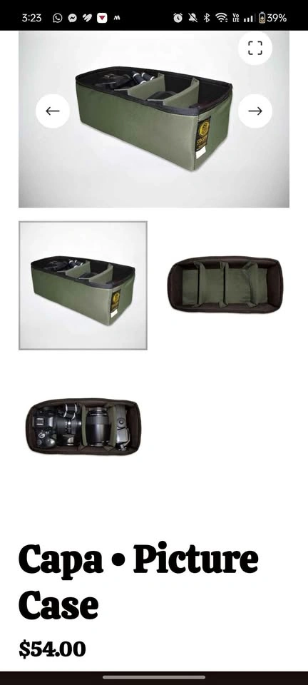 Capa Picture Case - Camera, Lens, Flash Bag