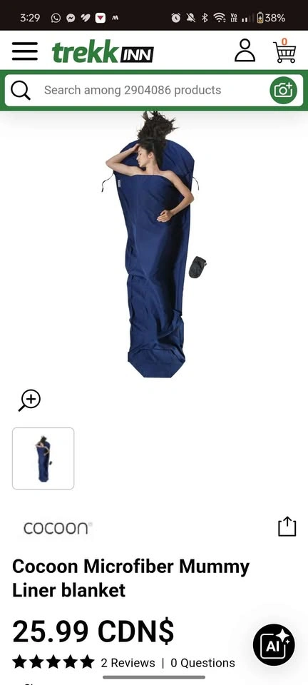 Coleman Mummy Sleeping Bag & Cocoon Liner - photo 4