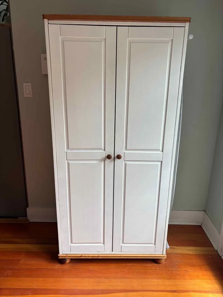 Apartment sized Vintage customized wardrobe armoire with extra h - photo 2