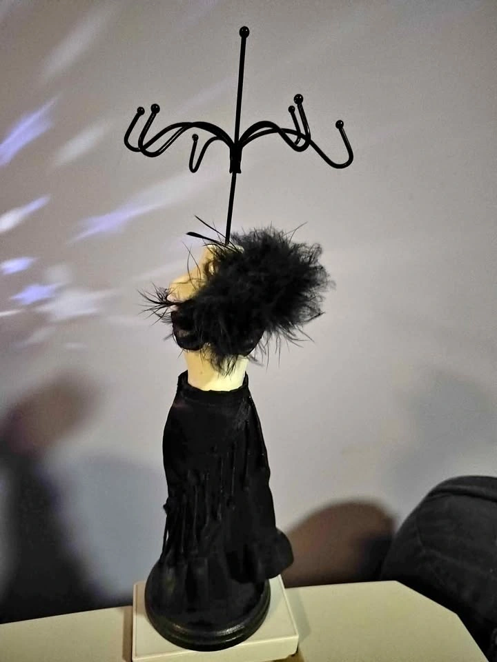 Jewelry Stand Holder Doll Figurine Dress