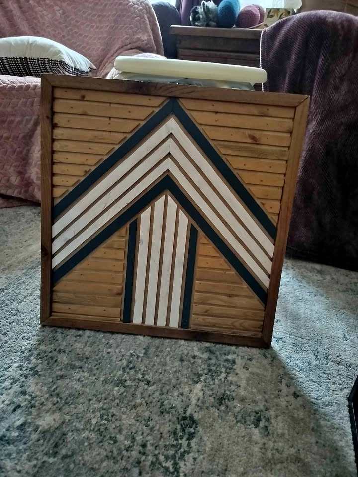Handmade Geometric art piece