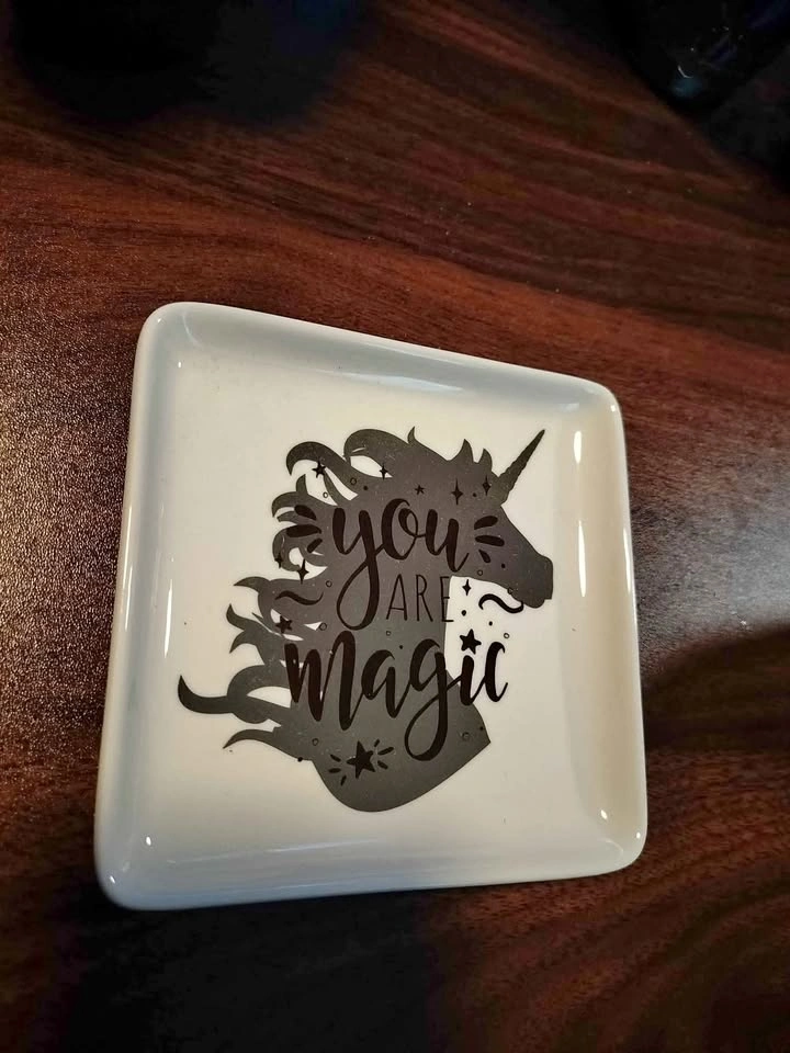 Unicorn you are magic jewelry dish