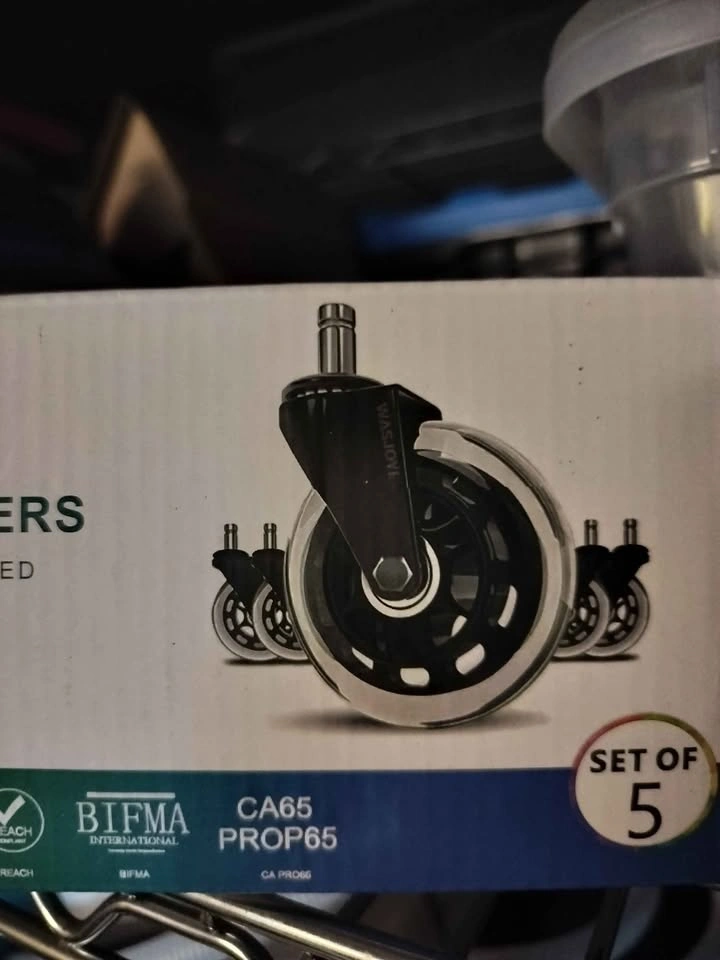 Office chair on upgraded caster wheels - photo 5