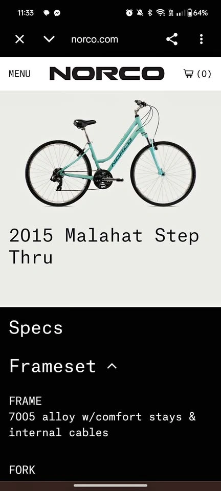 Upgraded Malahat Women's Step Thru Bike
