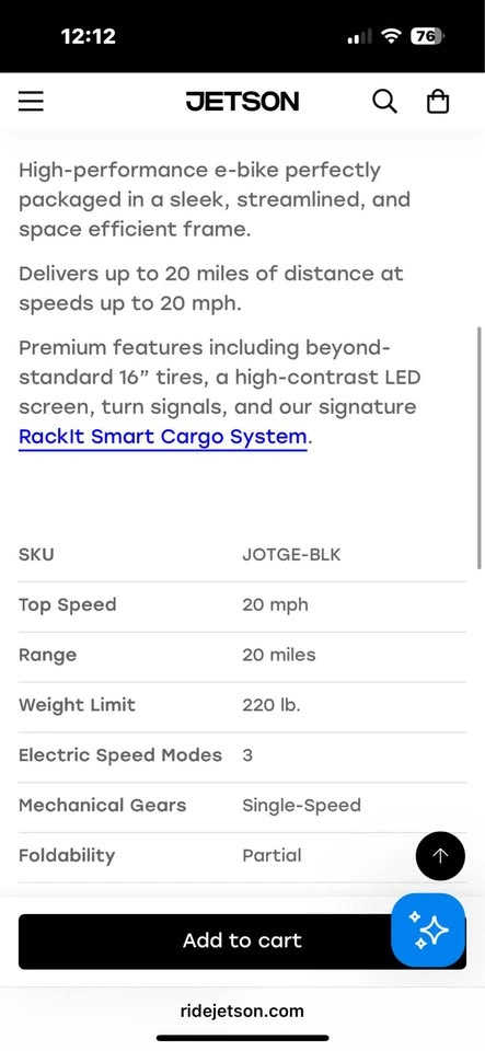 E-BIKE Jetson OTG Elite - photo 3
