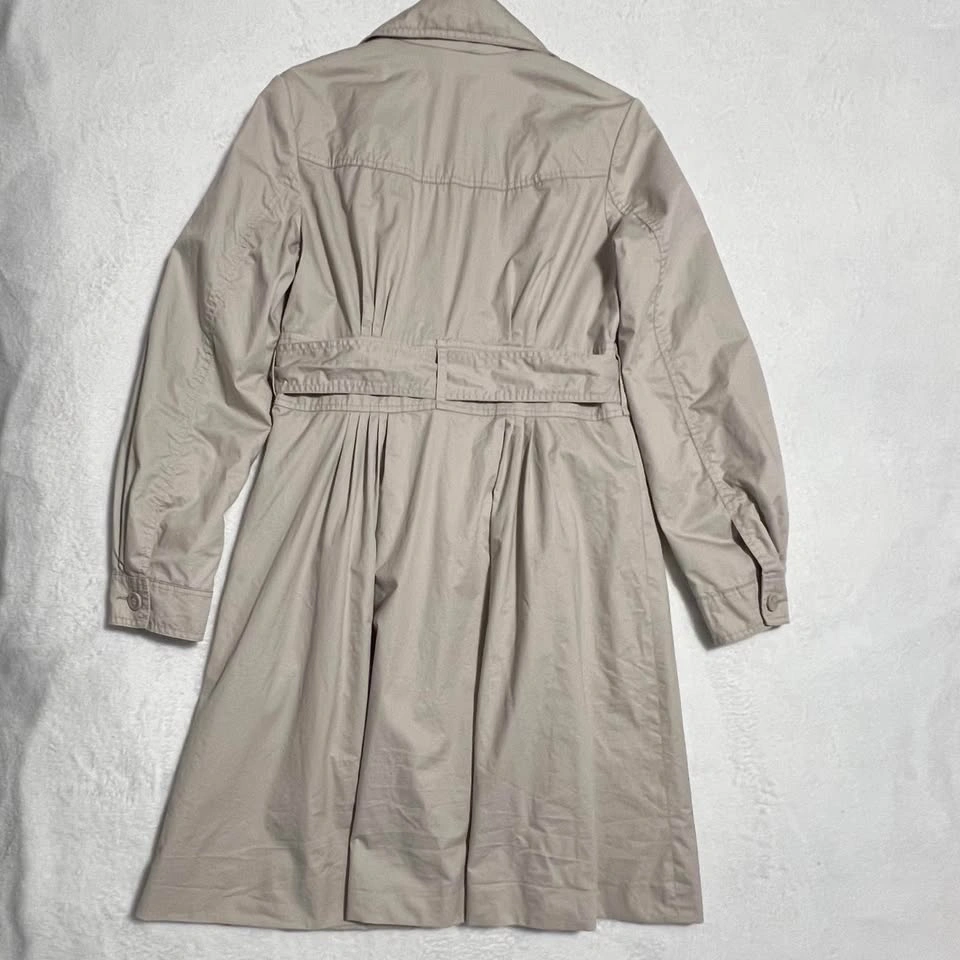 H&M Trench Coat Womens Button Up Belted / Beige / Size CA 8 US 8 - photo 2