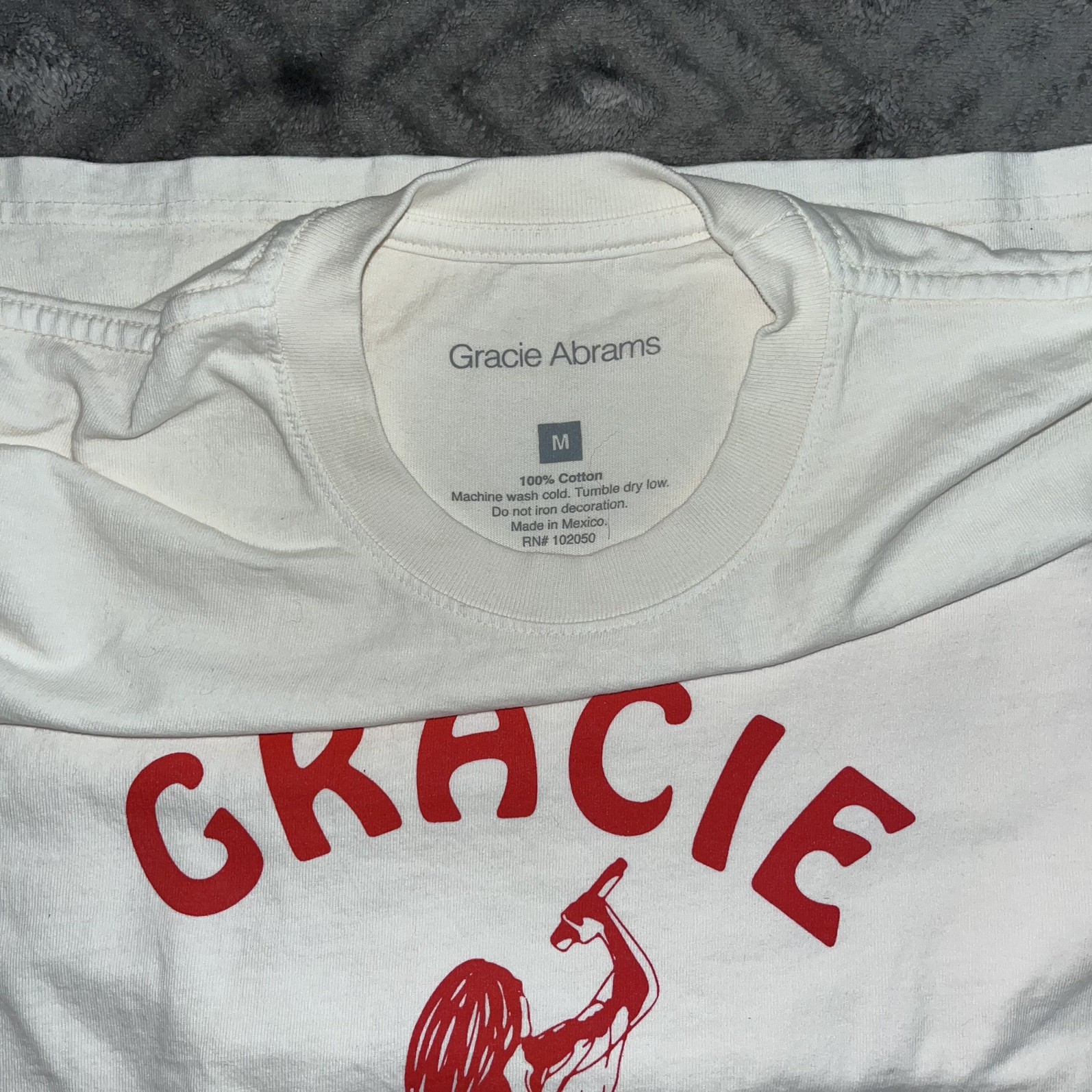 Gracie Abrams Graphic Tee Off-White Men’s Size M Cotton - photo 4