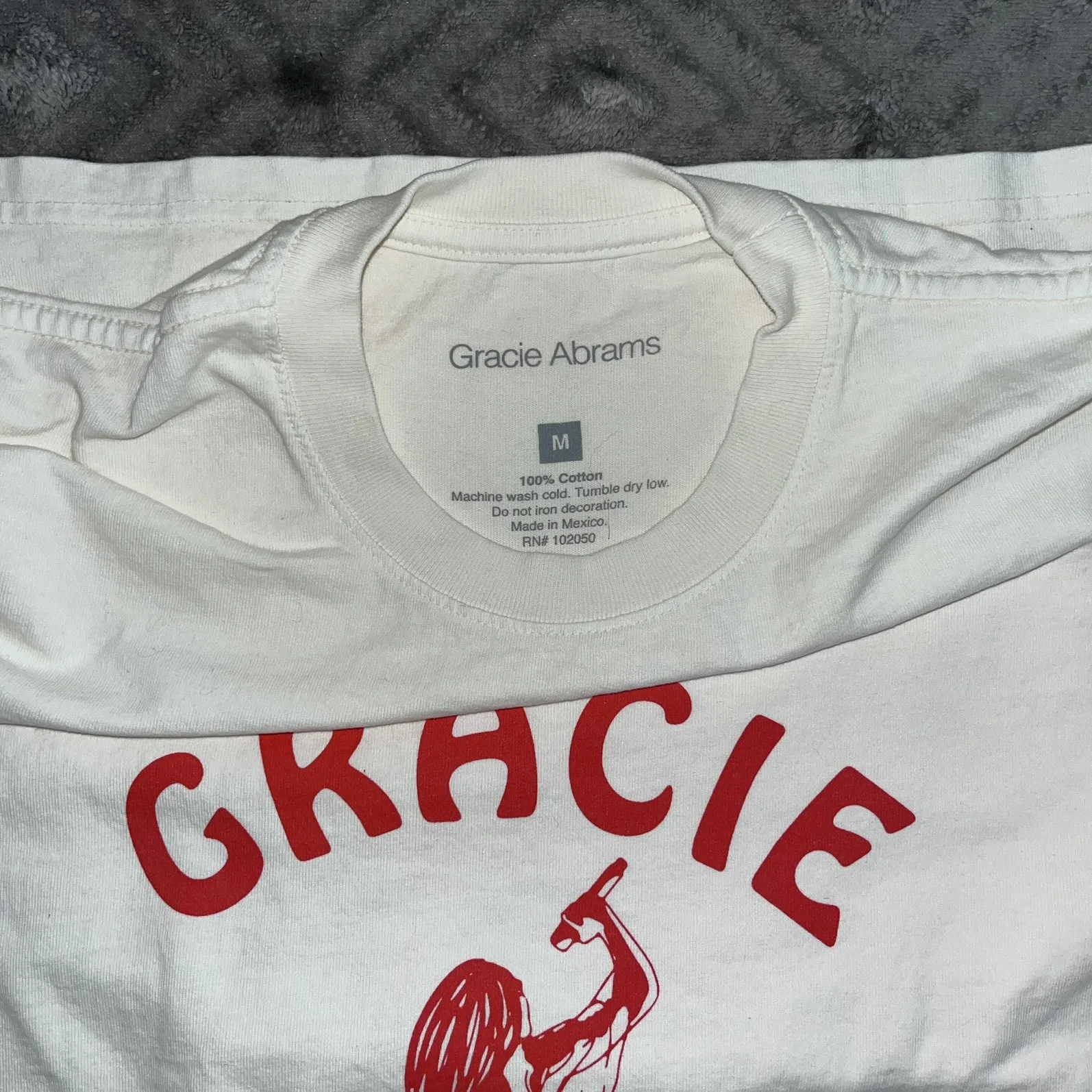 Gracie Abrams Graphic Tee Off-White Men’s Size M Cotton - photo 4