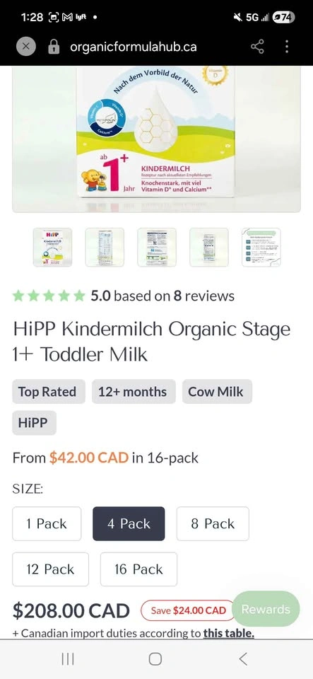 CASE of HIPP ORGANIC FORMULA (Brand New) - photo 3