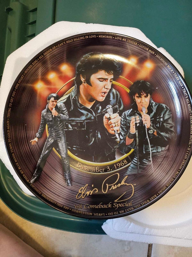 Elvis Presley Plate - '68 Comeback Special