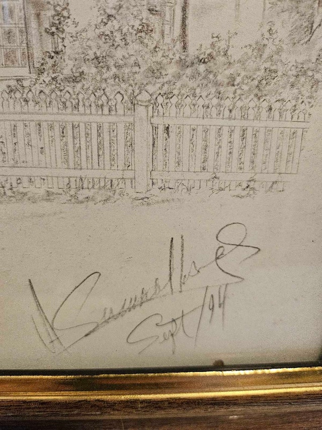 Framed House Sketch - photo 2