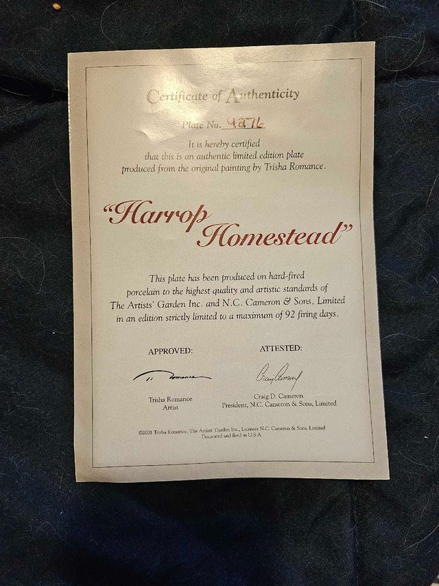 Harrop Homestead Plate - photo 2