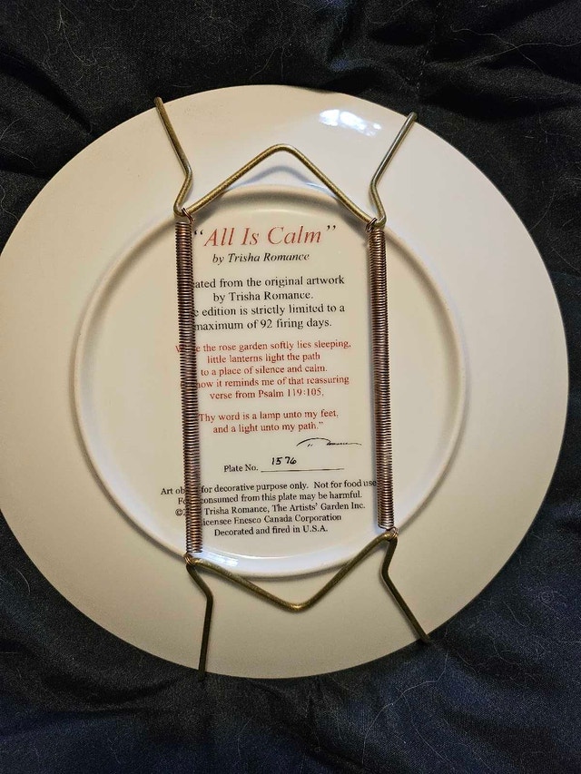 Trisha Romance Plate - All is Calm - photo 3