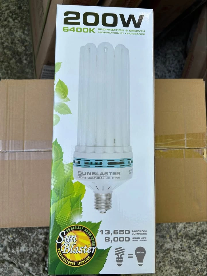 Sun Blaster 200W 6400K Grow Light Bulbs - $10 ea / 6 for $50