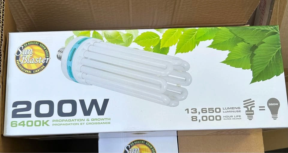 Sun Blaster 200W 6400K Grow Light Bulbs - $10 ea / 6 for $50 - photo 2