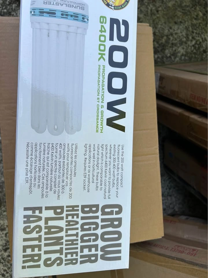 Sun Blaster 200W 6400K Grow Light Bulbs - $10 ea / 6 for $50 - photo 4