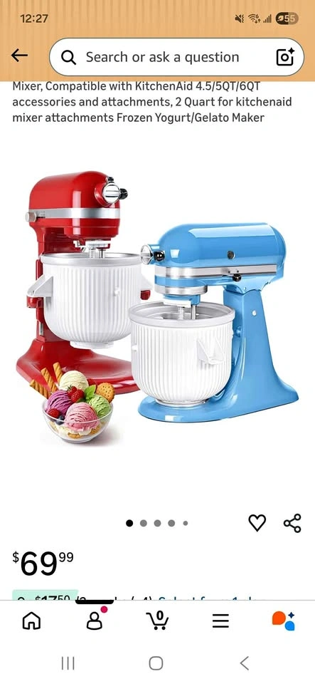 Off brand Kitchenaid Ice cream maker
