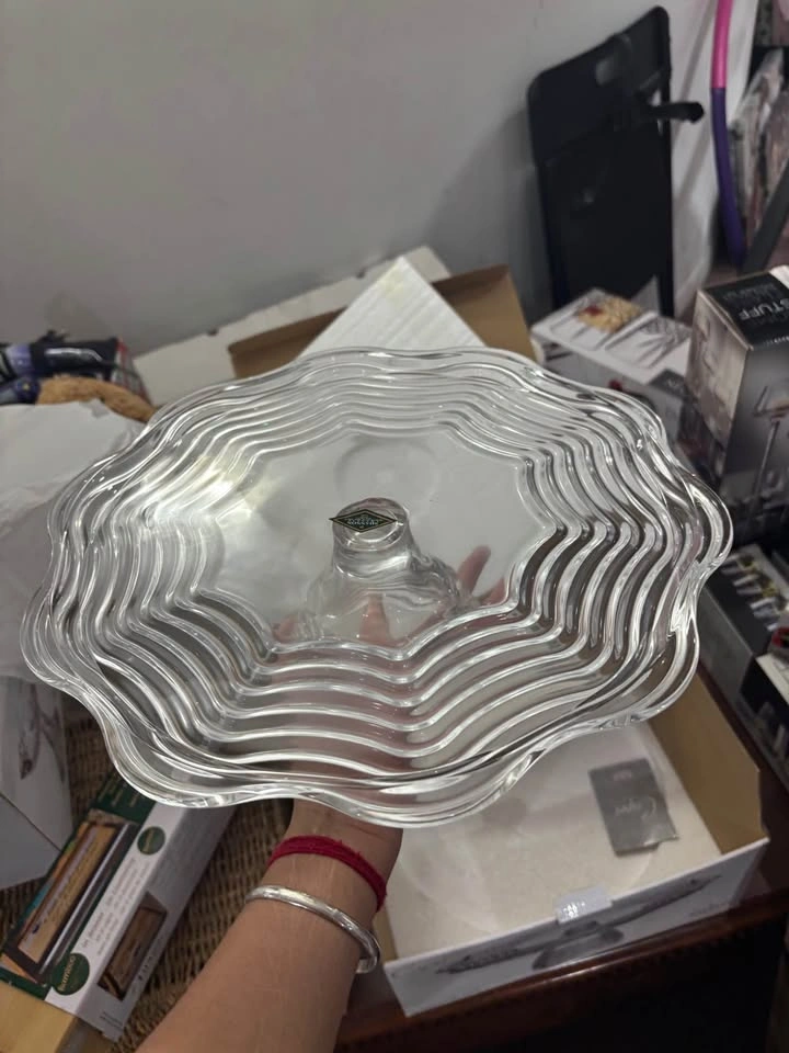 Crystal Pedestal Cake Platter - photo 2