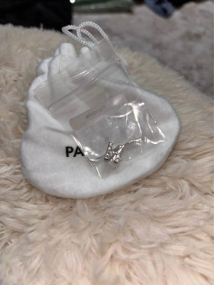 Sparkly Letter N Pandora Charm