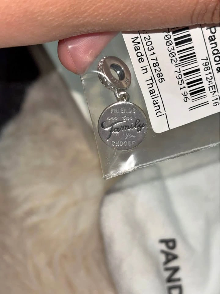 Friends are family, Pandora charm