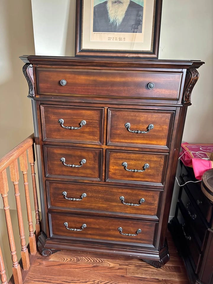 Dark Brown Wood Chest