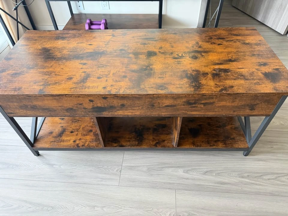 Lift-Top Coffee Table (47”) - Rustic Style - photo 4