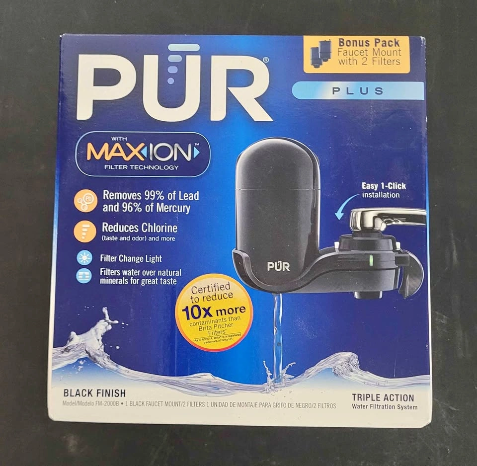 PUR PLUS Black Finish Water Filtration System