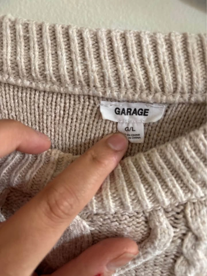 vintage garage crop top sweater - photo 2