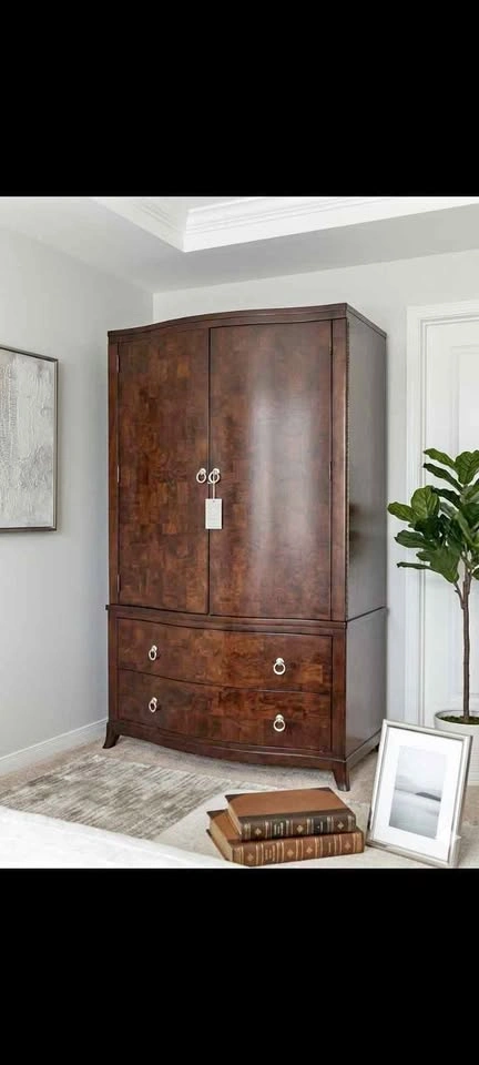 Armoire, CLOTHES or TV, mahogany