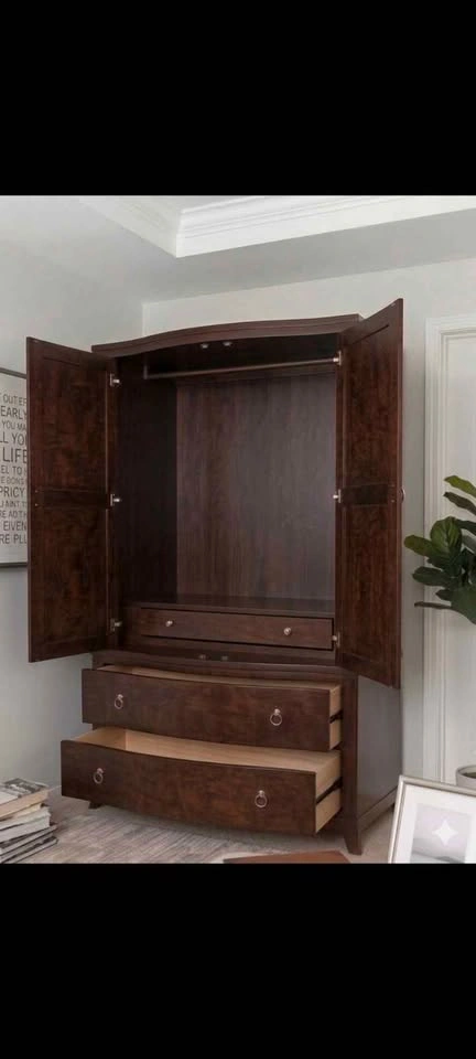 Armoire, CLOTHES or TV, mahogany - photo 3
