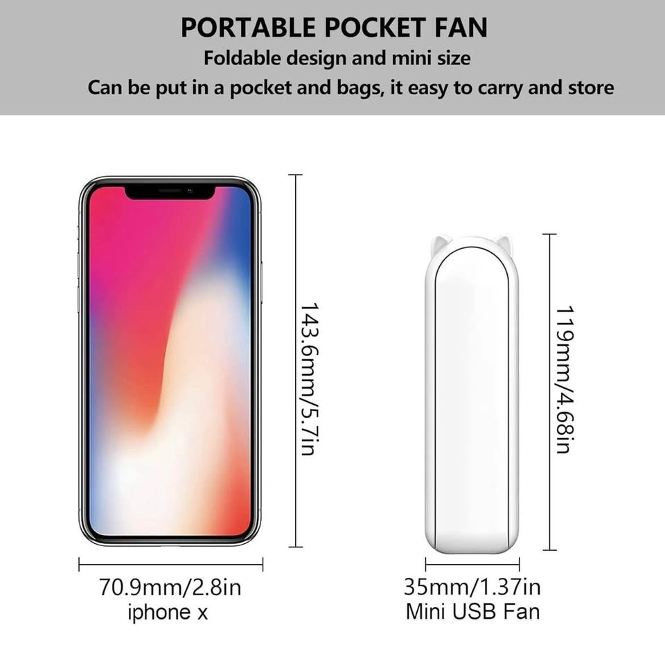 New Portable Handheld Fan - 2-in-1 Mini Travel Fan - photo 2