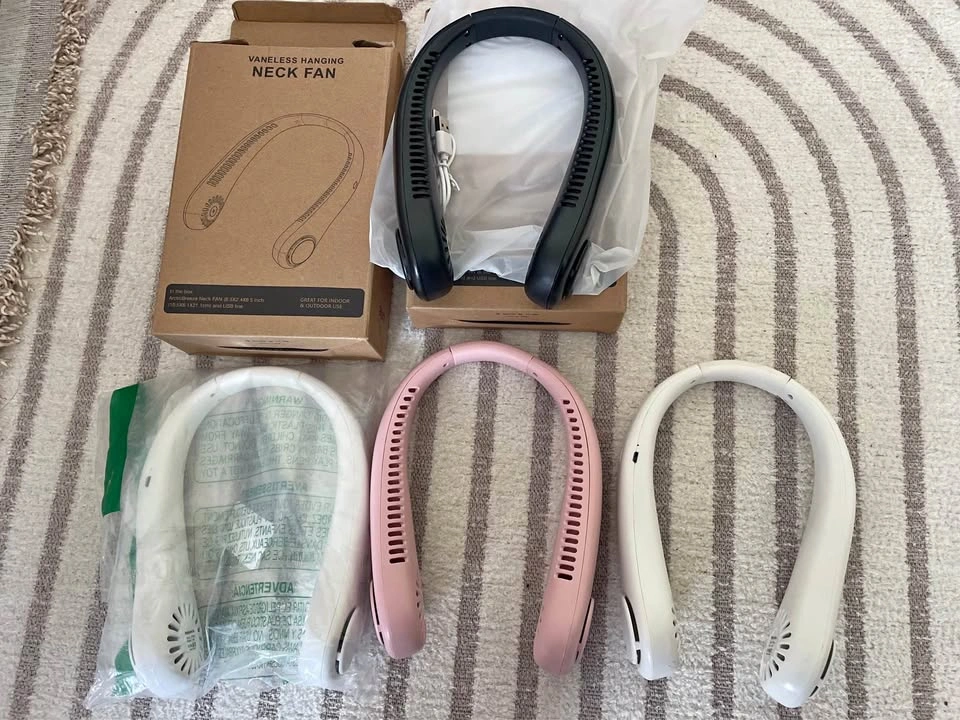 Portable Neck Fan, Rechargeable Hands-Free Bladeless Fan